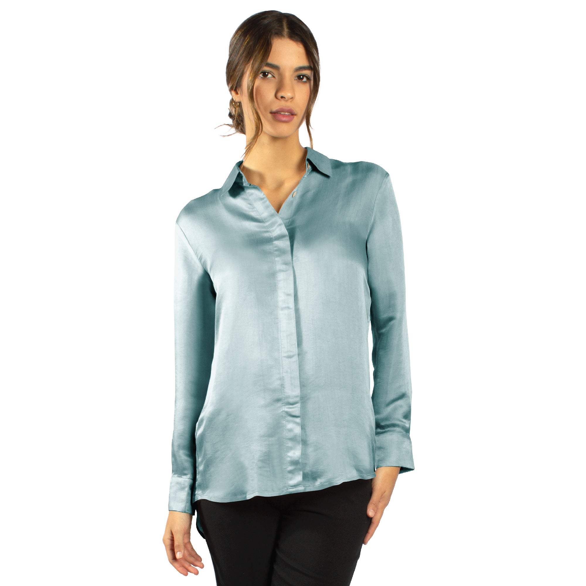 Artisan Silk Blouse, Button Down, Washable - Tara Sartoria