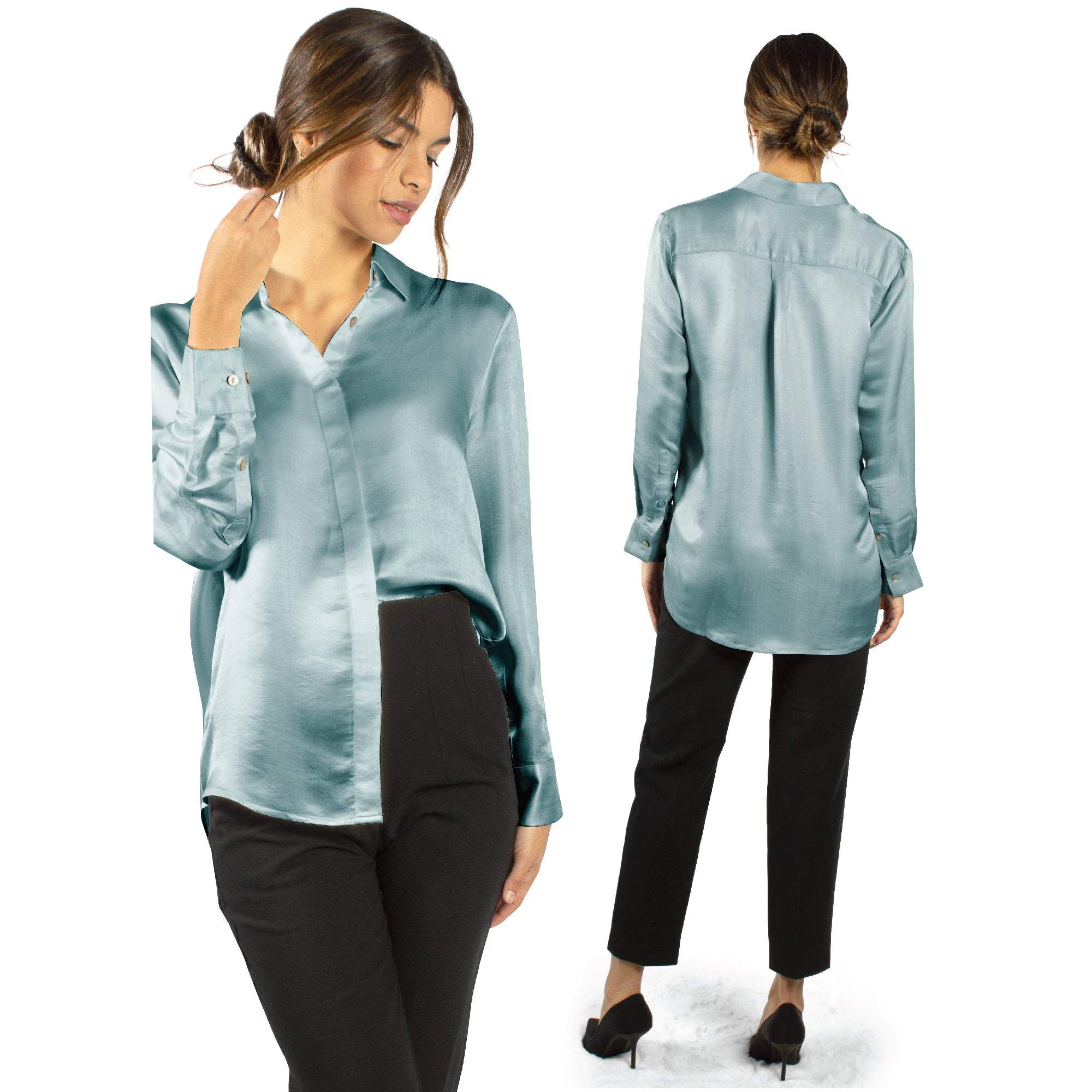 Artisan Silk Blouse, Button Down, Washable - Tara Sartoria