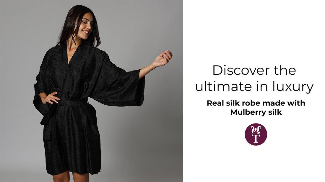 real silk robe, machine washable silk, 27 momme