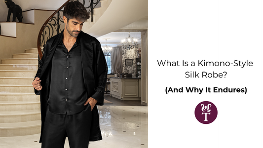 What Is a Kimono-Style Silk Robe? (And Why It Endures)