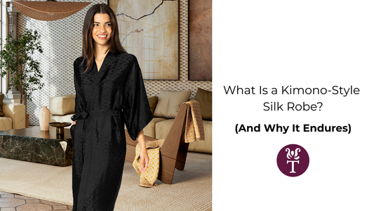 What Is a Kimono-Style Silk Robe? (And Why It Endures)
