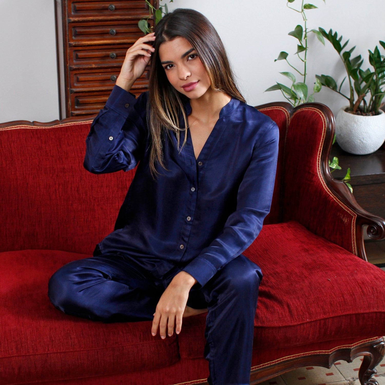 Silk Pajamas For Women - Tara Sartoria
