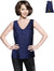 Luxury Artisan Pure Silk V-Neck Paisley Tank Top