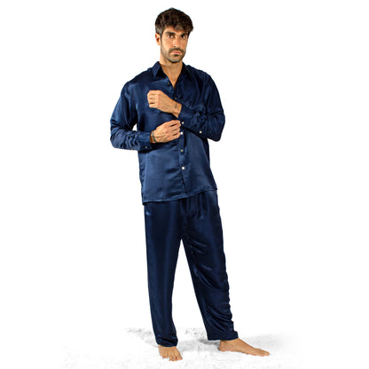 Luxury Artisan Silk Pajamas For Men, Washable Natural Mulberry Silk
