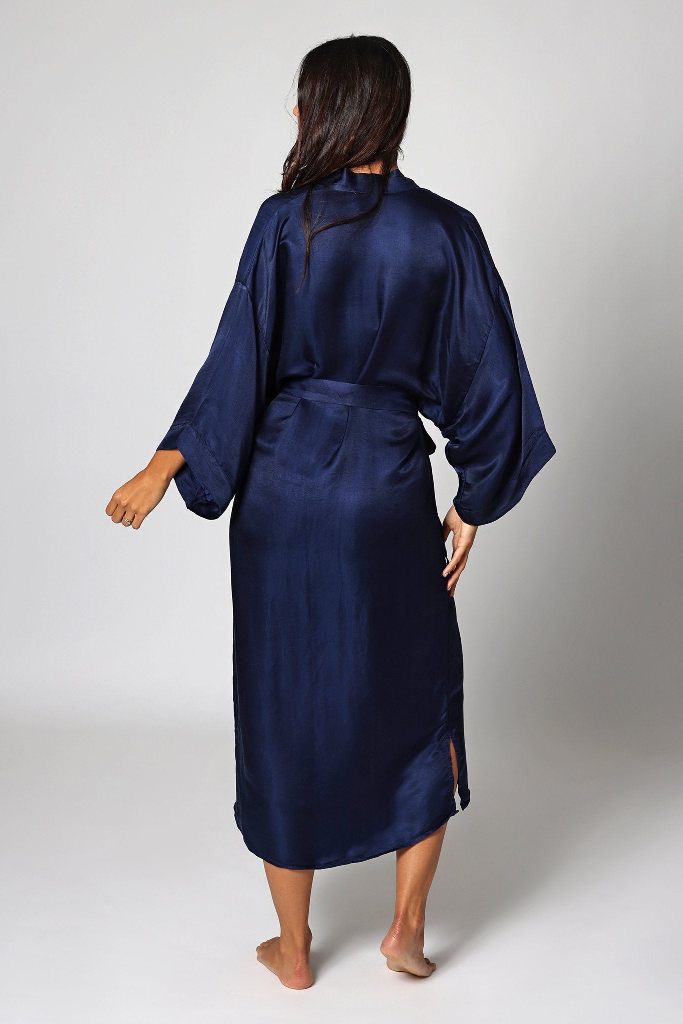 100% Natural Washable Luxury Long Real Silk Kimono Robes For Women 12-14 (L) / Vintage Rose 100% Natural Washable Luxury Long Real Silk Kimono Robes For Women 12-14 (L) / Vintage Rose