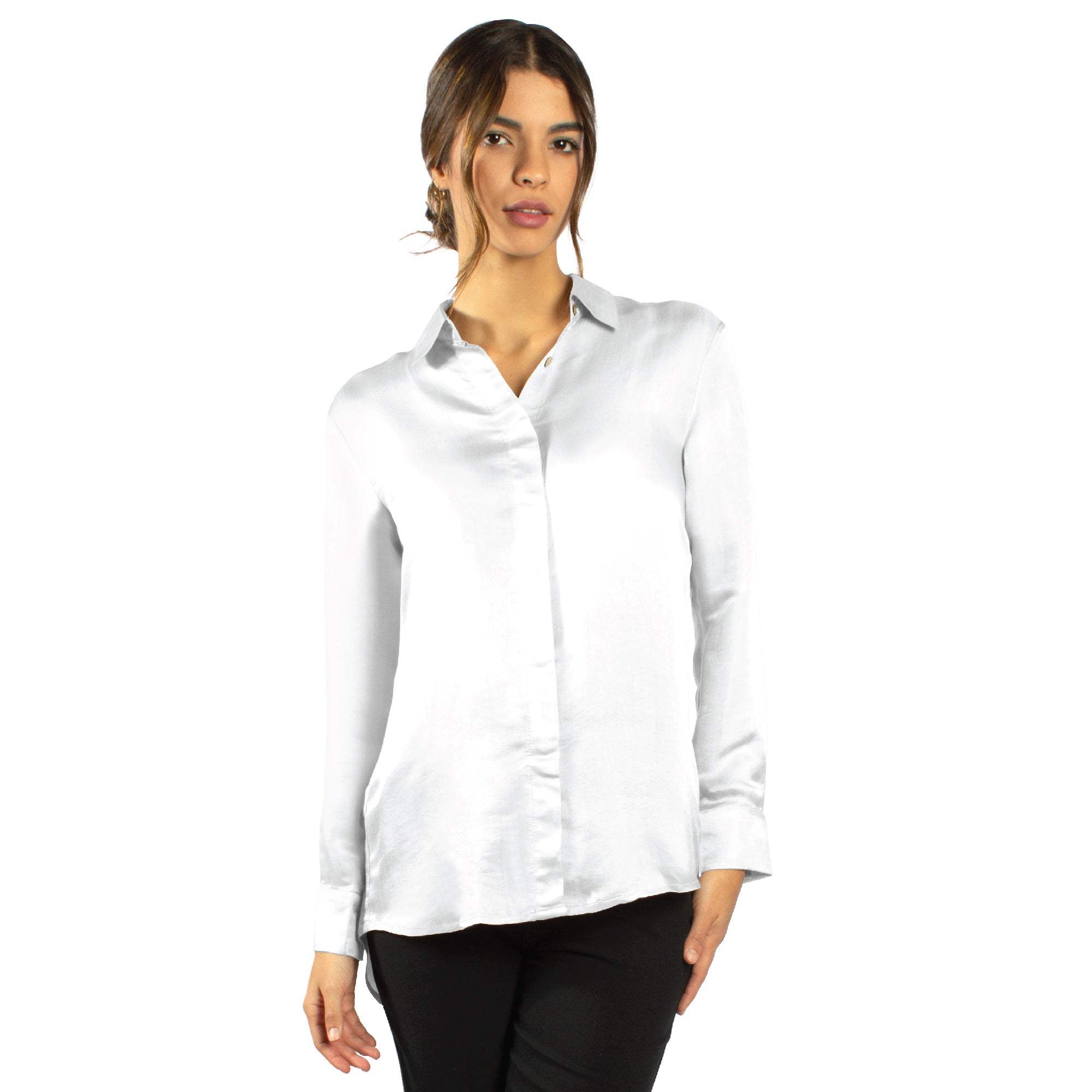 Artisan Silk Blouse, Button Down, Washable - Tara Sartoria