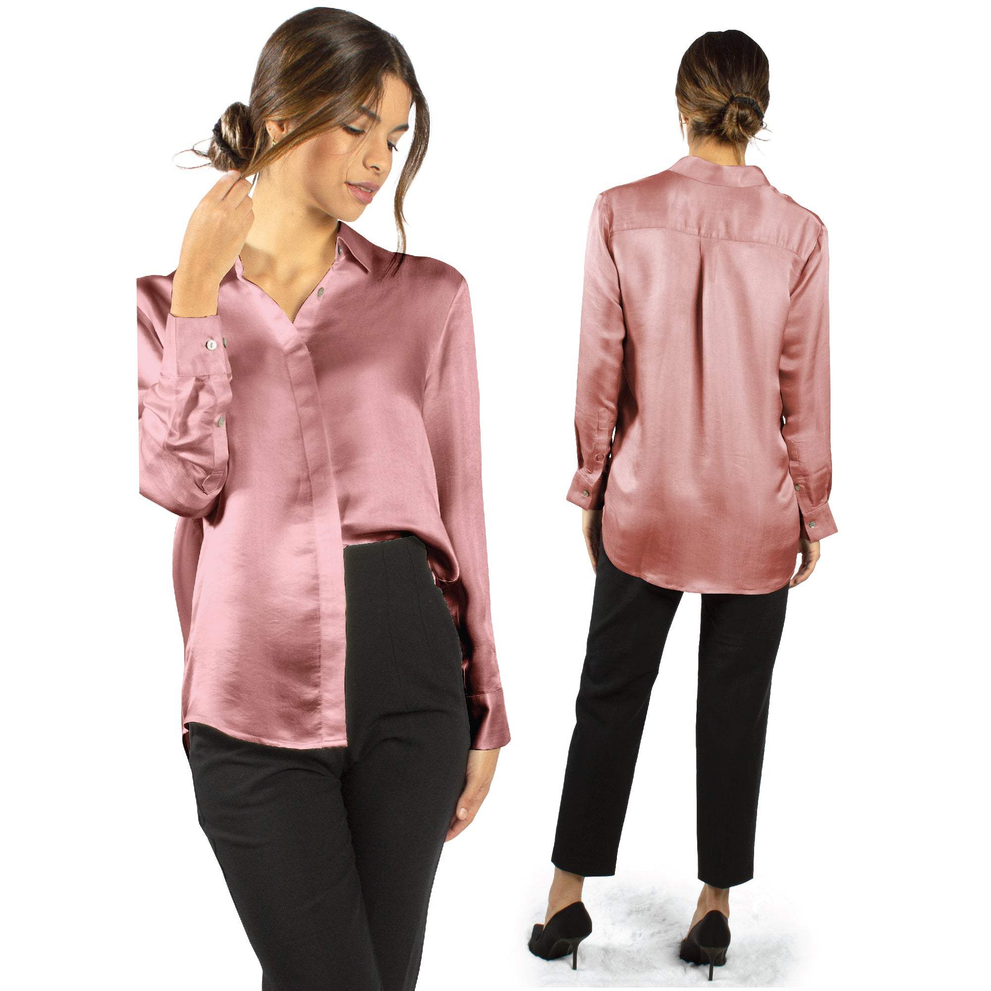 Artisan Silk Blouse, Button Down, Washable - Tara Sartoria