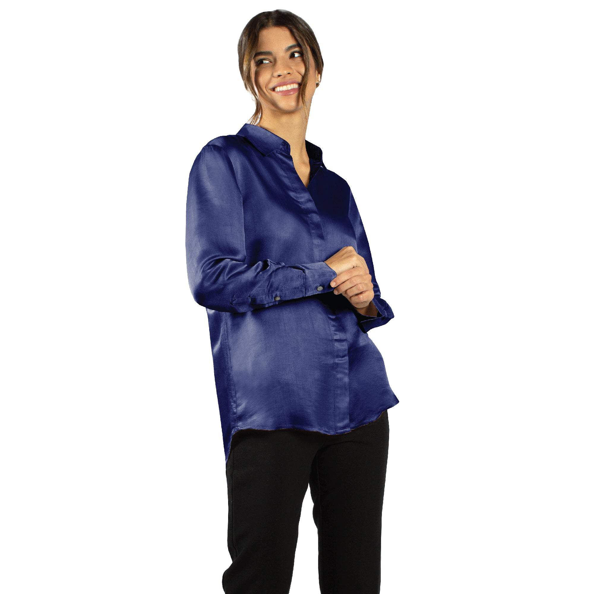 Artisan Silk Blouse, Button Down, Washable - Tara Sartoria