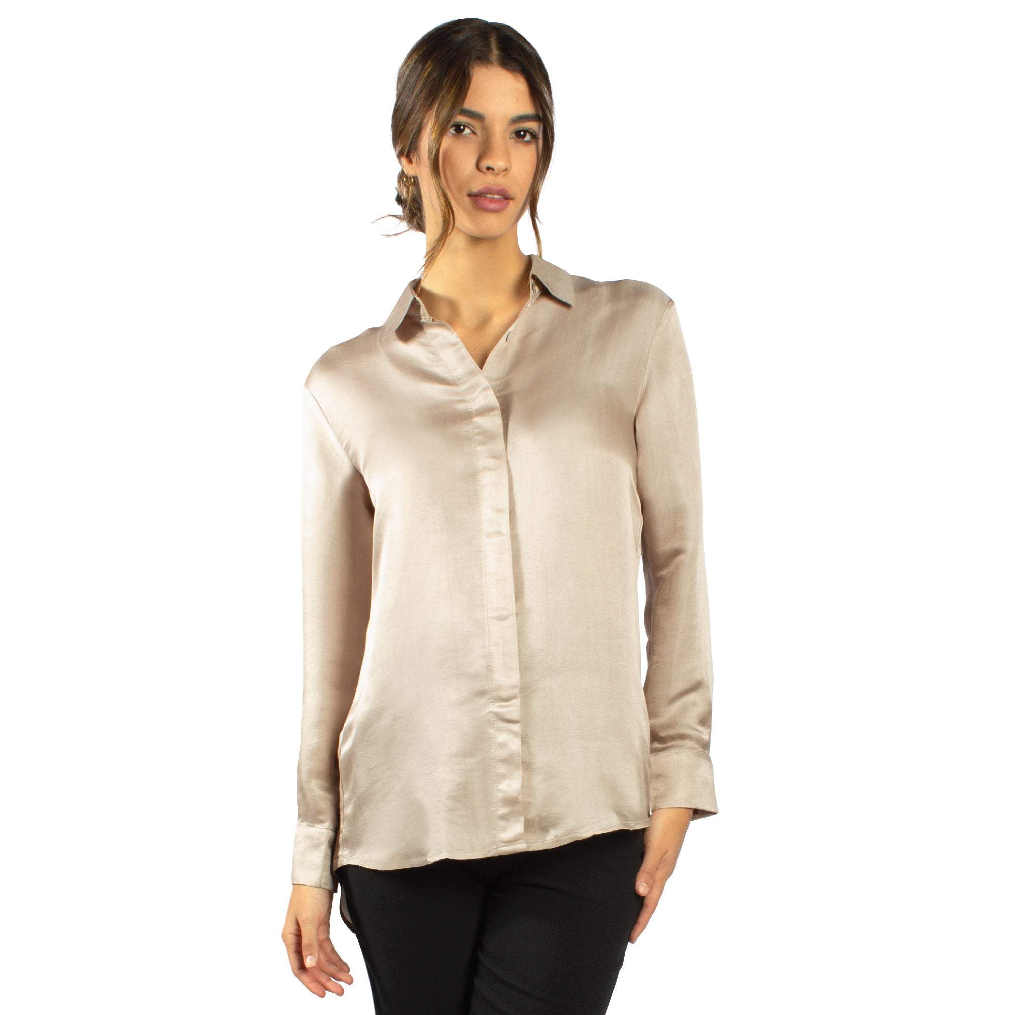 Artisan Silk Blouse, Button Down, Washable - Tara Sartoria