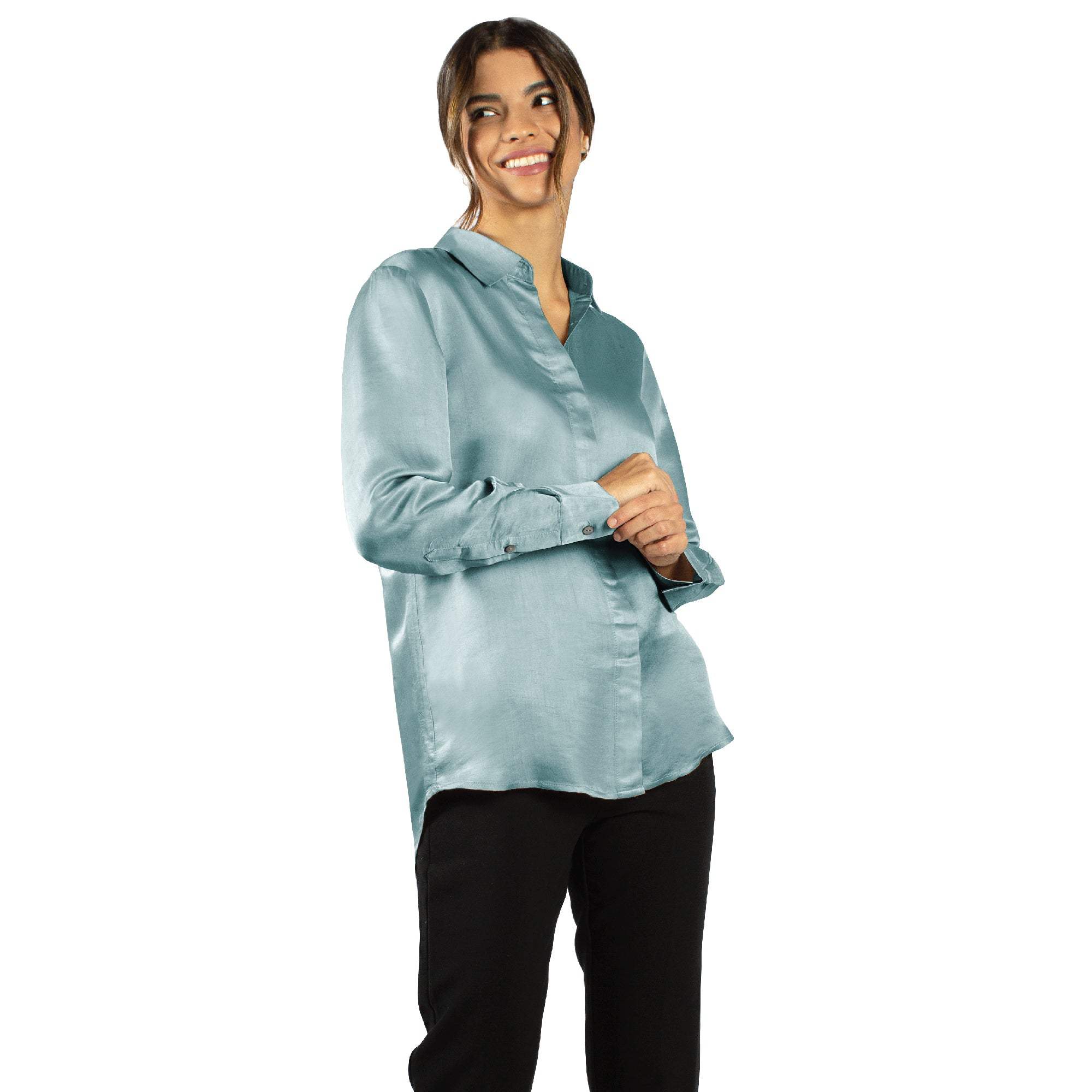 Artisan Silk Blouse, Button Down, Washable - Tara Sartoria
