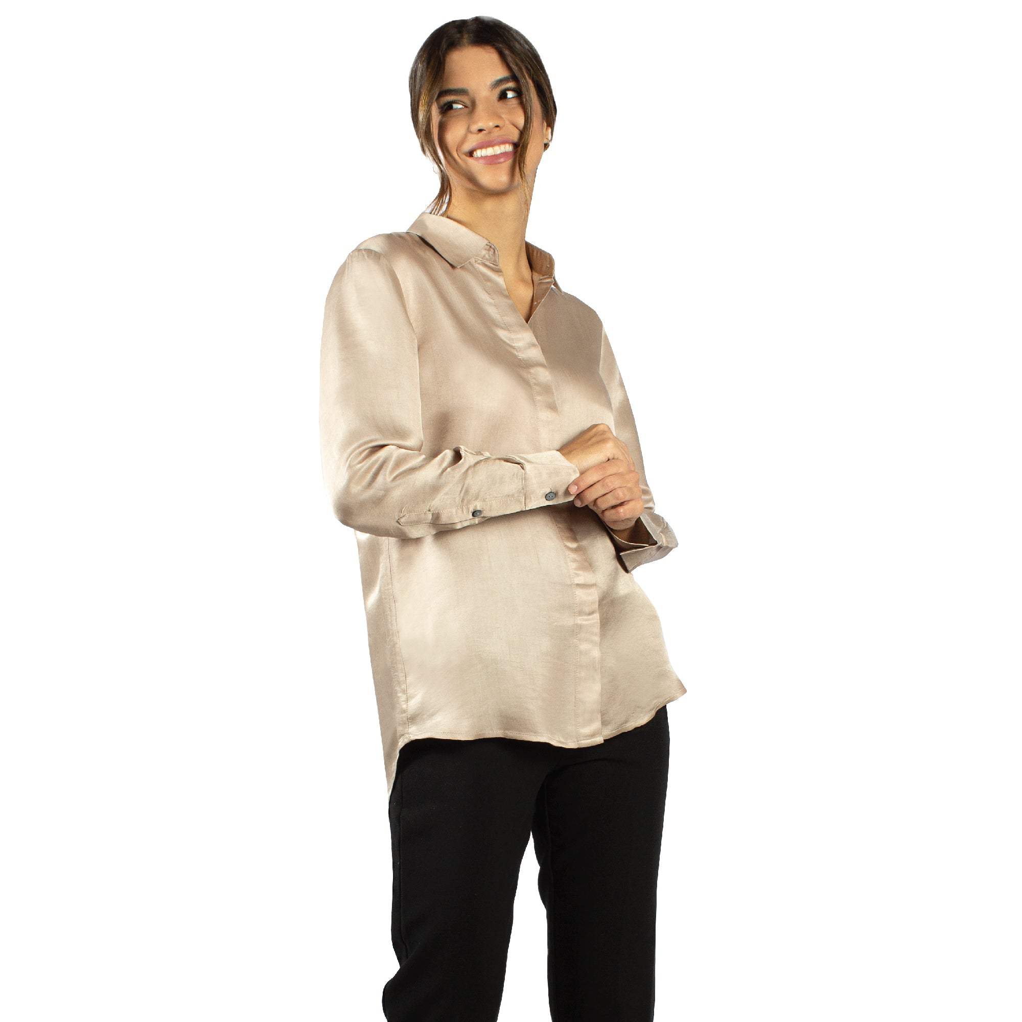 Artisan Silk Blouse, Button Down, Washable - Tara Sartoria