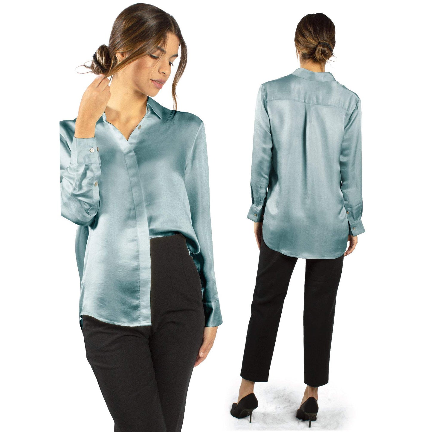 Artisan Silk Blouse, Button Down, Washable - Tara Sartoria