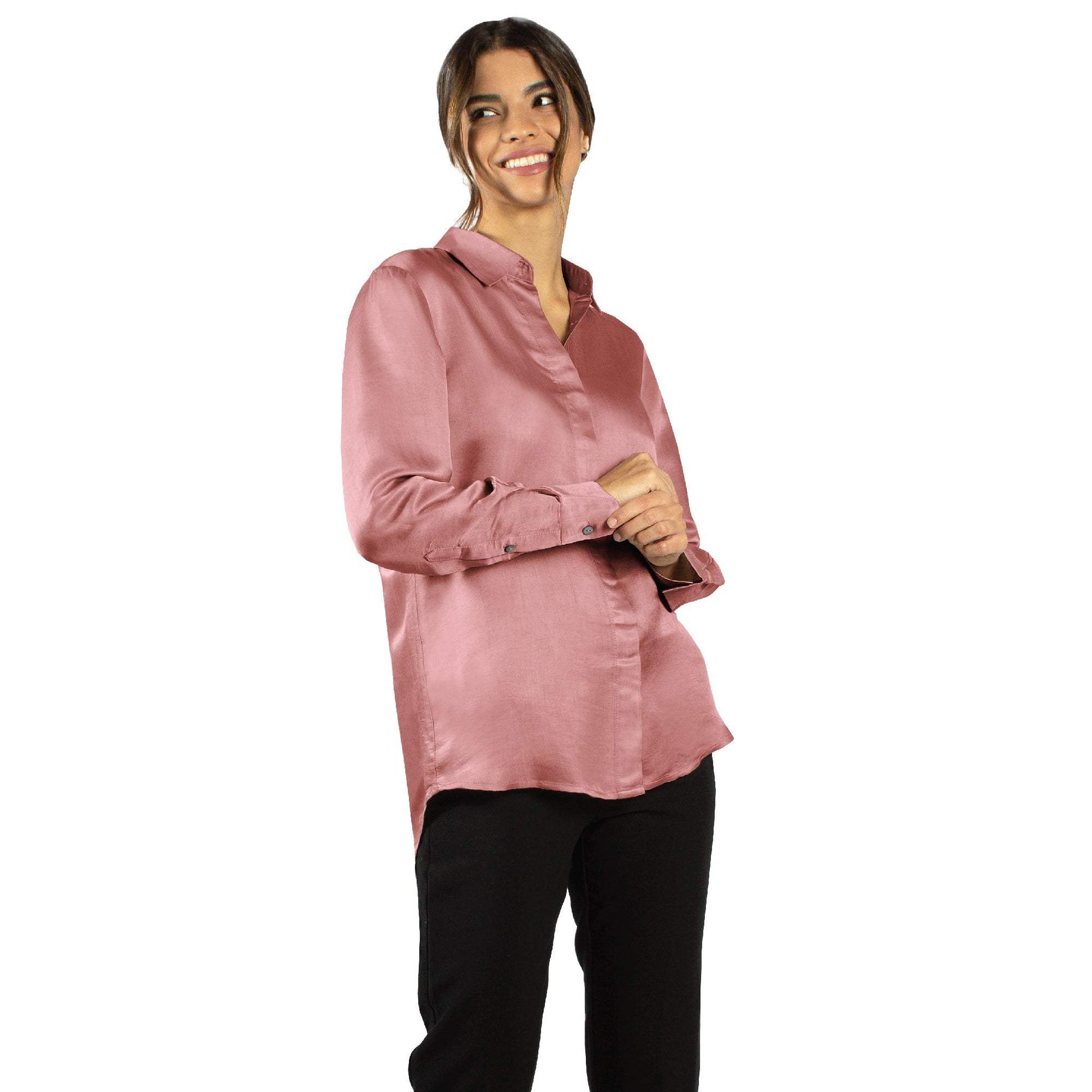Artisan Silk Blouse, Button Down, Washable - Tara Sartoria