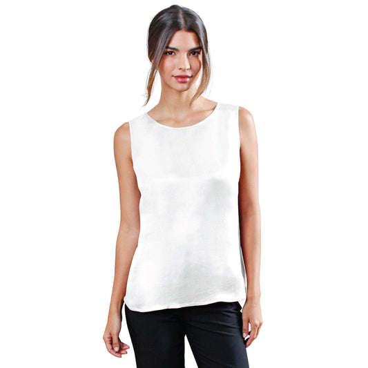 Artisan Silk Blouse, Tank Top Round Neck, Washable - Tara Sartoria