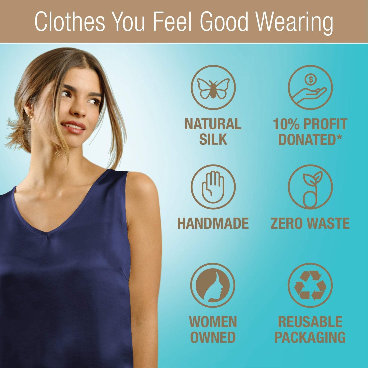 Artisan Silk Blouse, Tank Top V Neck, Washable - Tara Sartoria