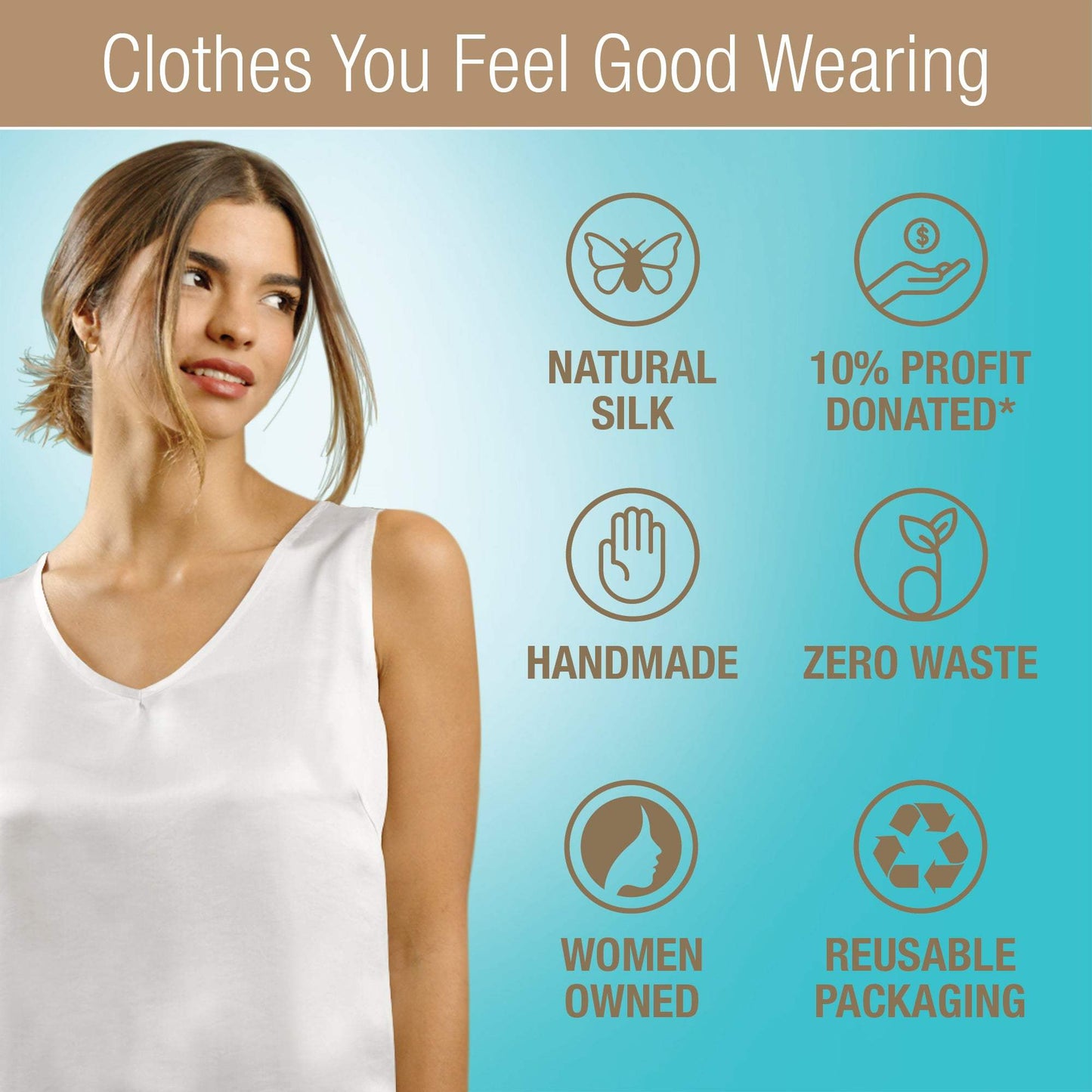 Artisan Silk Blouse, Tank Top V Neck, Washable - Tara Sartoria