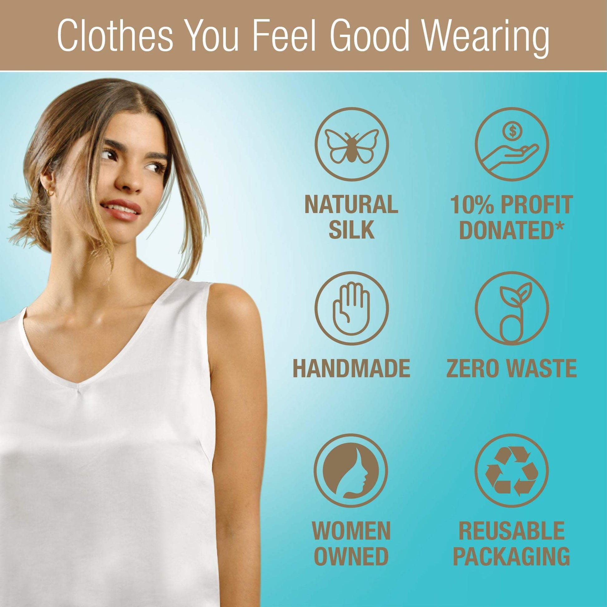 Artisan Silk Blouse, Tank Top V Neck, Washable - Tara Sartoria