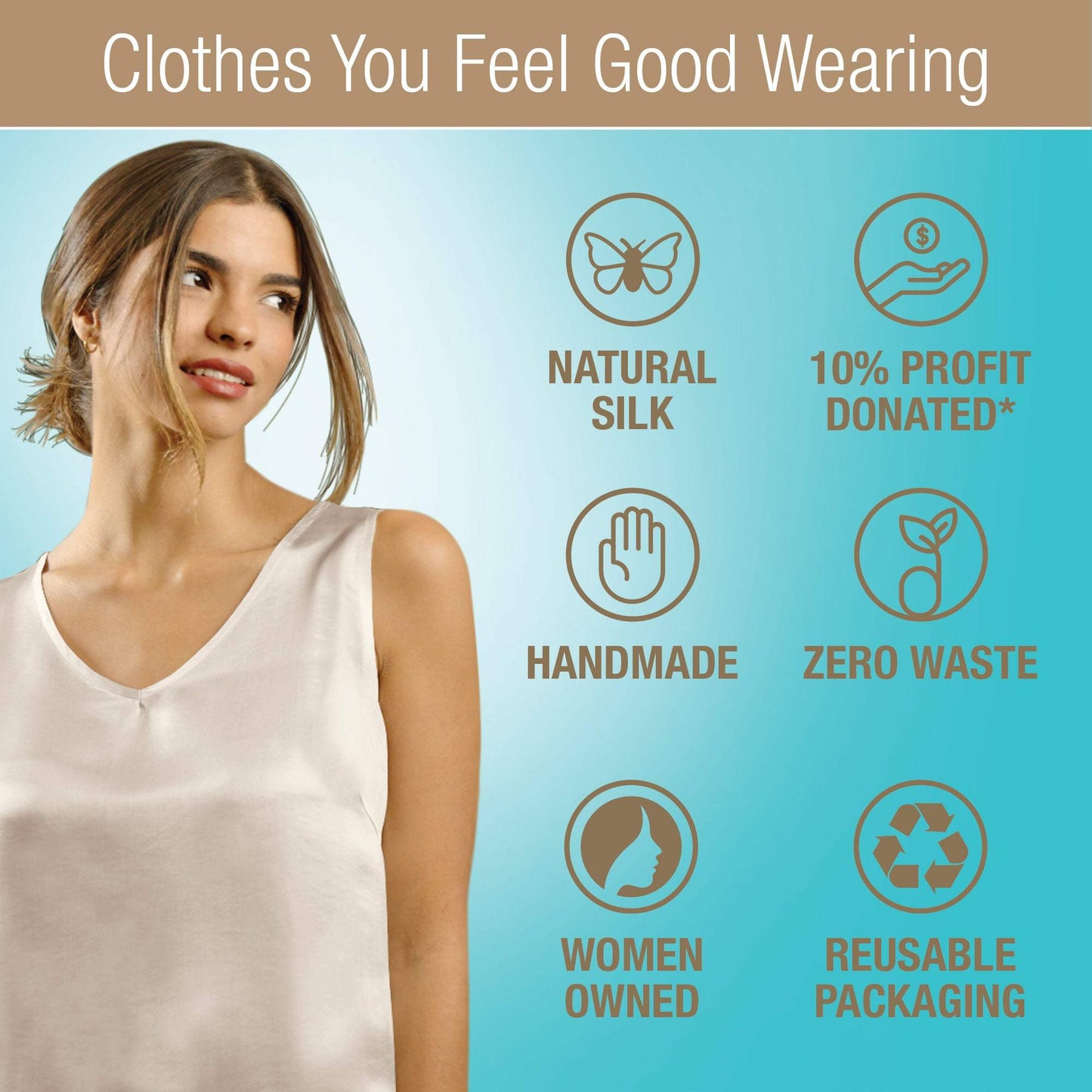 Artisan Silk Blouse, Tank Top V Neck, Washable - Tara Sartoria