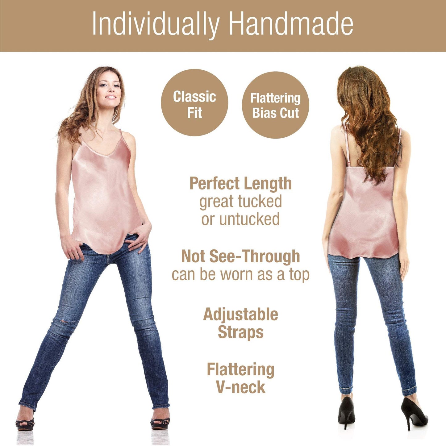 Artisan Silk Camisole, Washable - Tara Sartoria