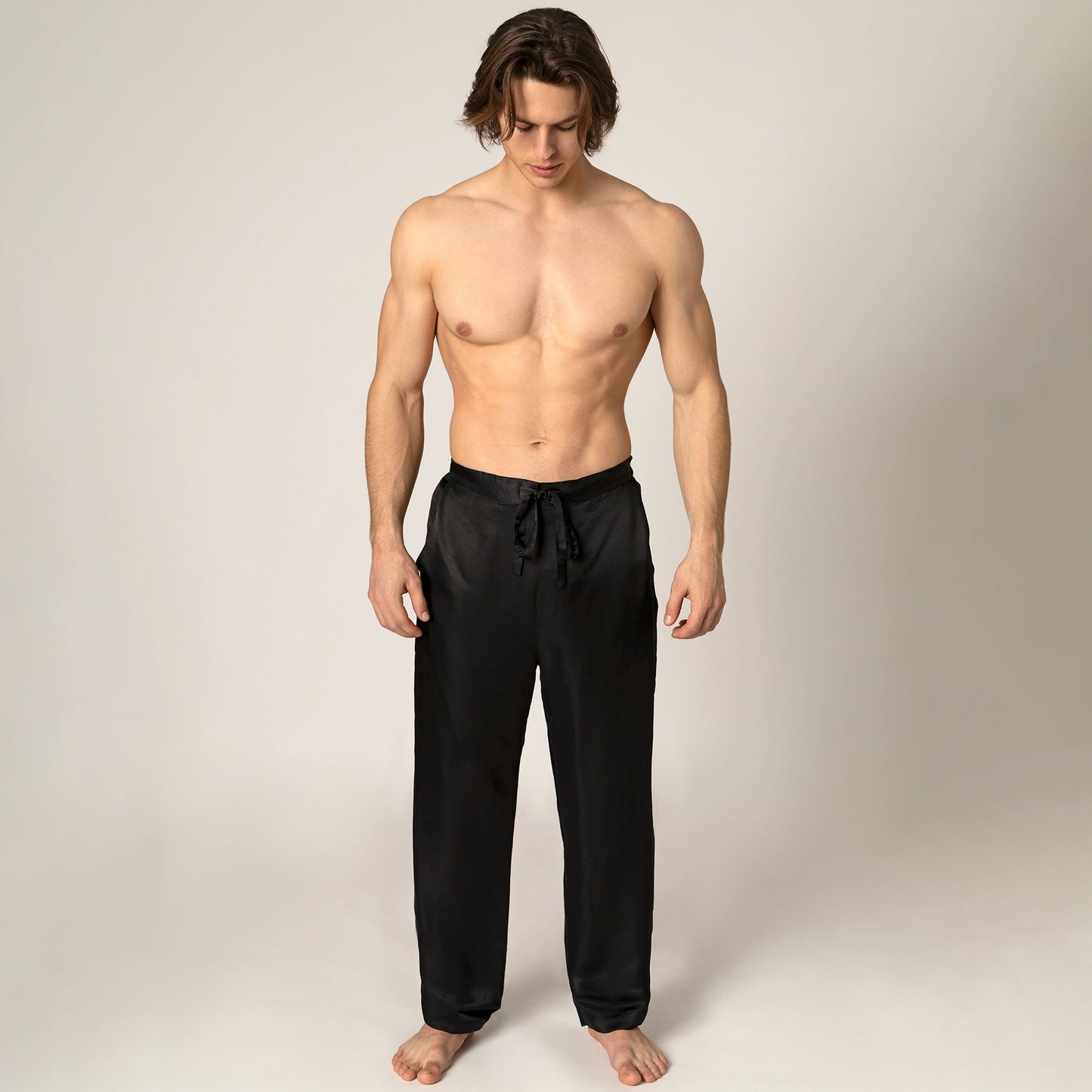 silk dress pants men Men's Silk Pants