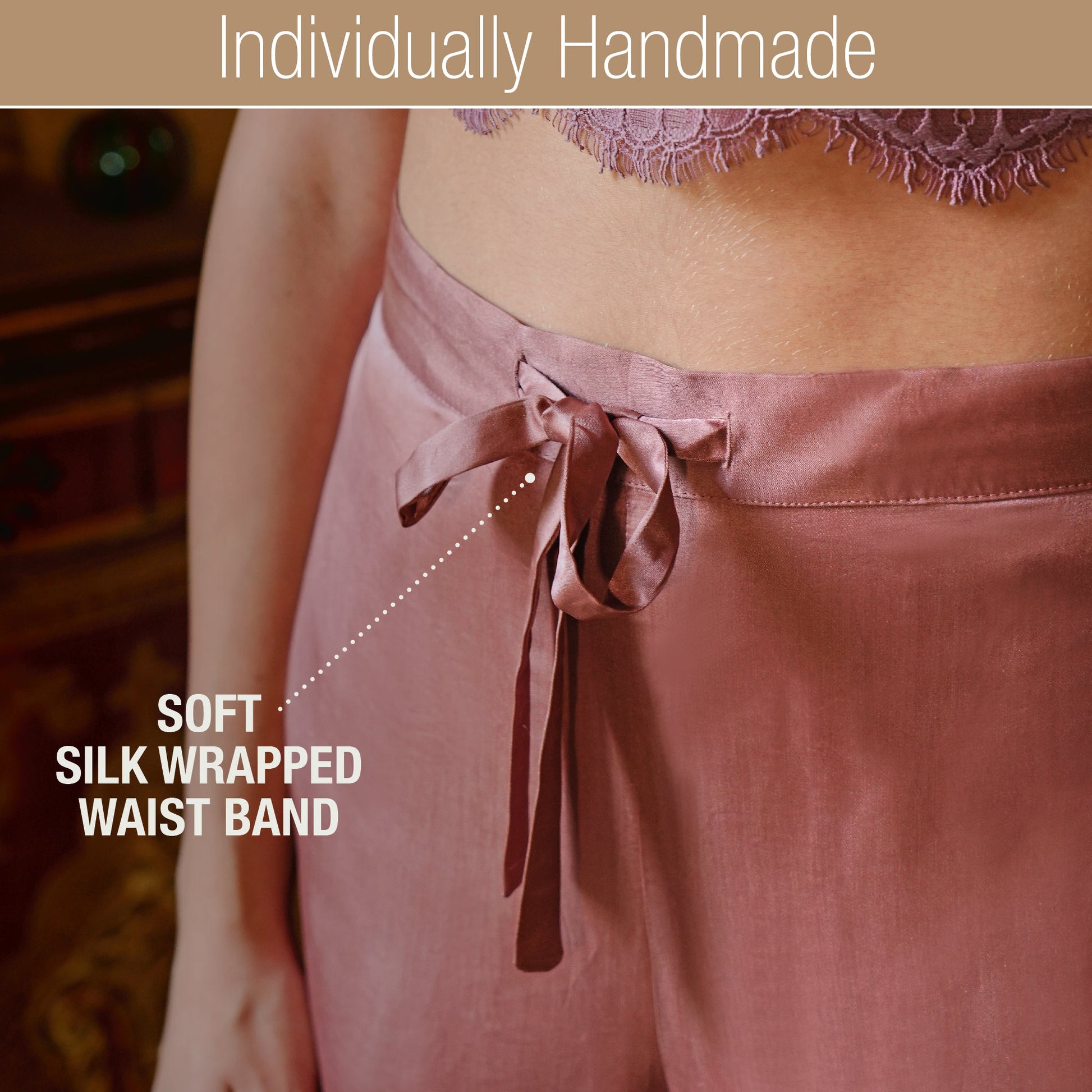 Artisan Silk Pajama Pants, Washable - Tara Sartoria