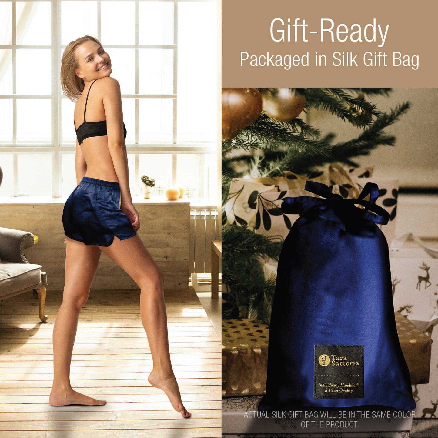 Artisan Silk Pajama Shorts, Washable - Tara Sartoria