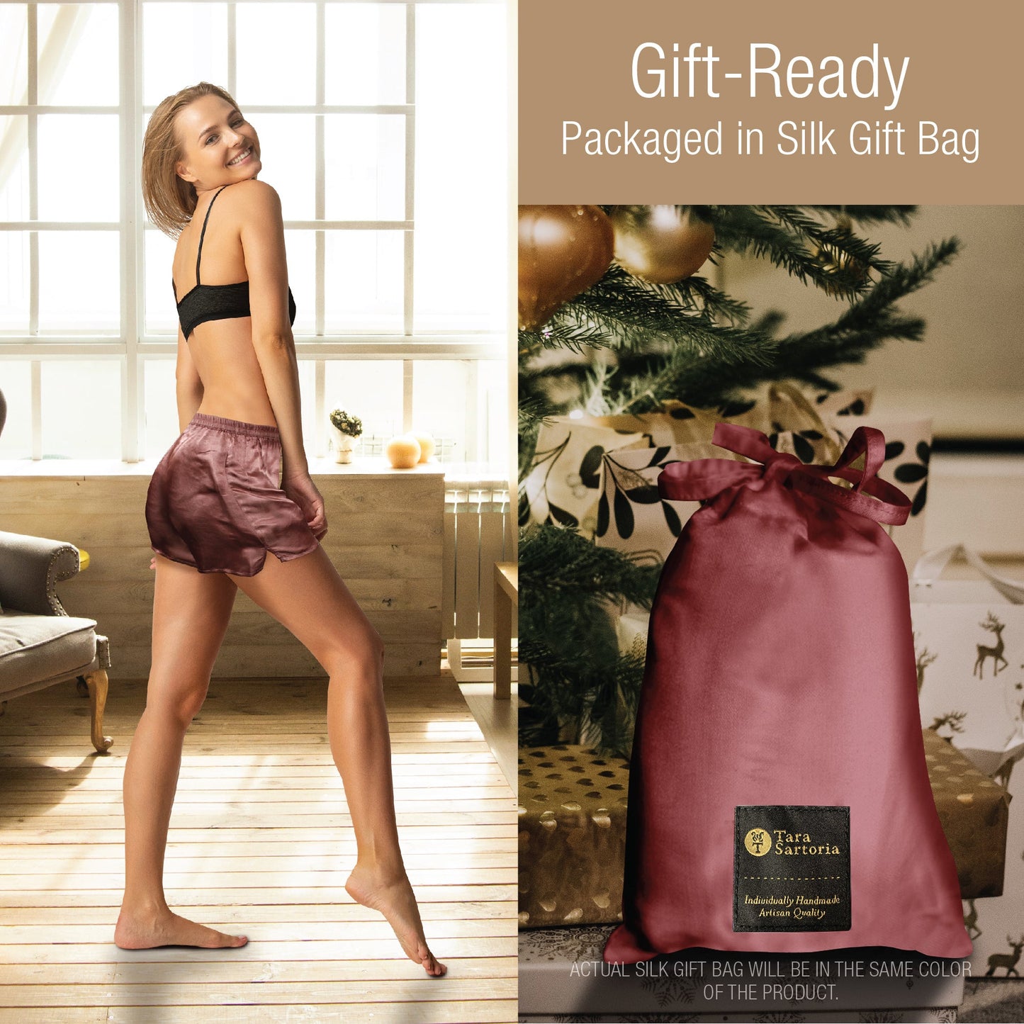 Artisan Silk Pajama Shorts, Washable - Tara Sartoria