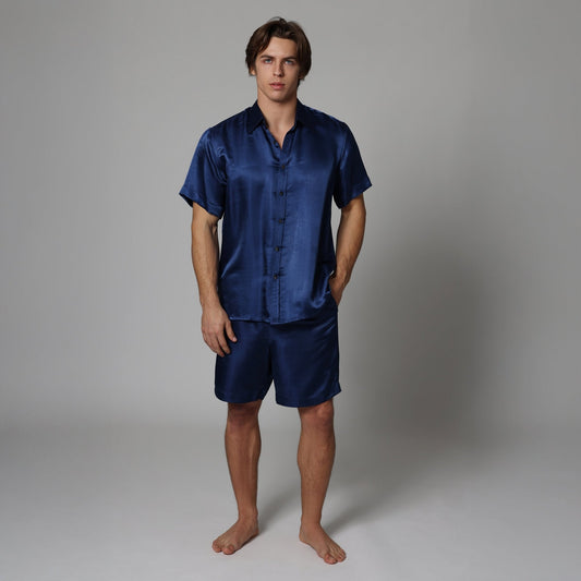 Artisan Silk Pajamas Short, Washable - Tara Sartoria