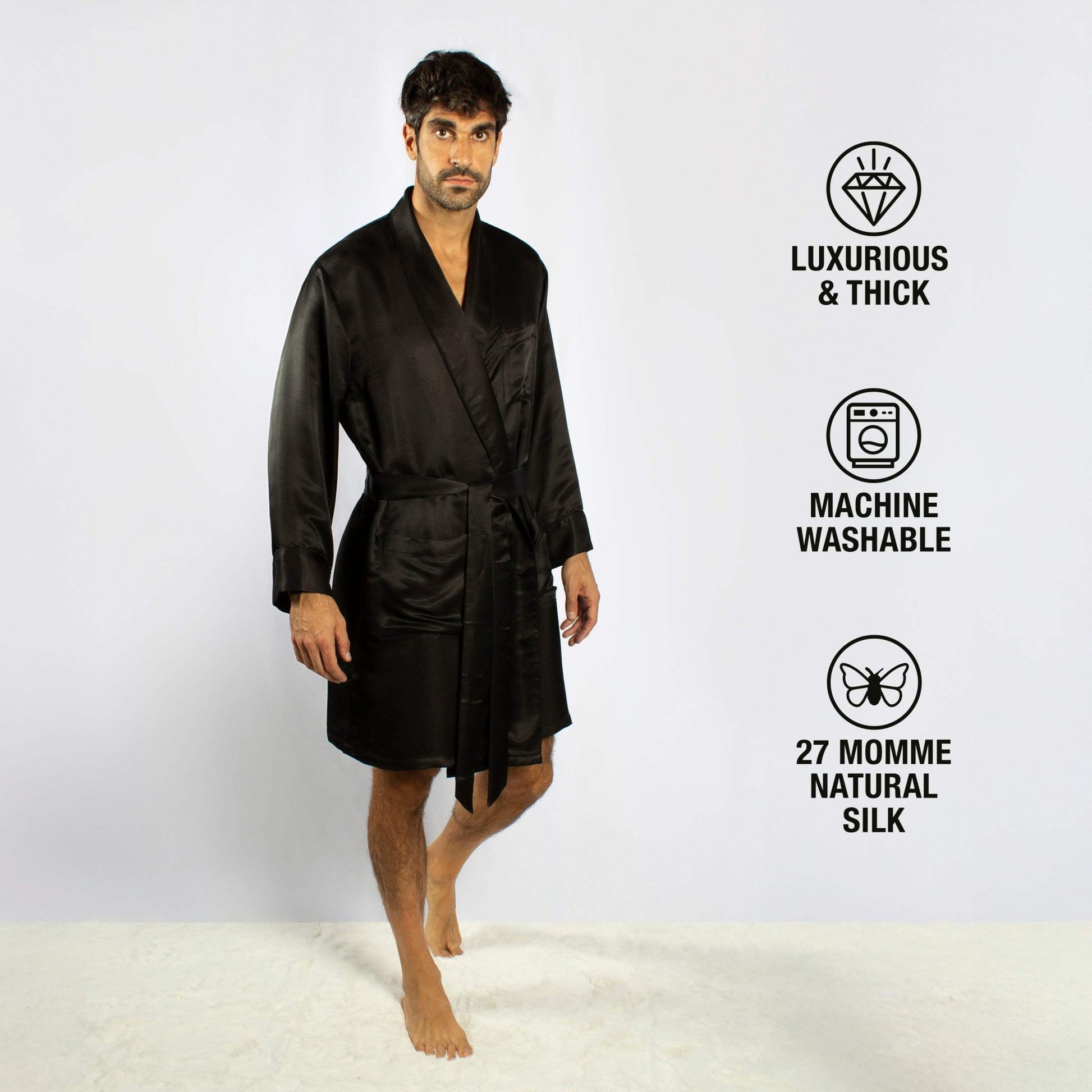 Artisan Silk Robes, Washable - Tara Sartoria