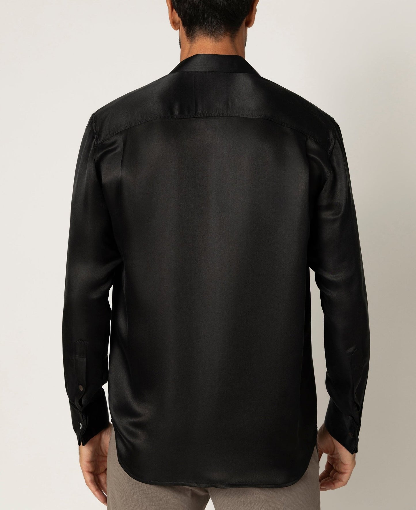 Artisan Silk Shirt, French Cuffs, Washable - Tara Sartoria