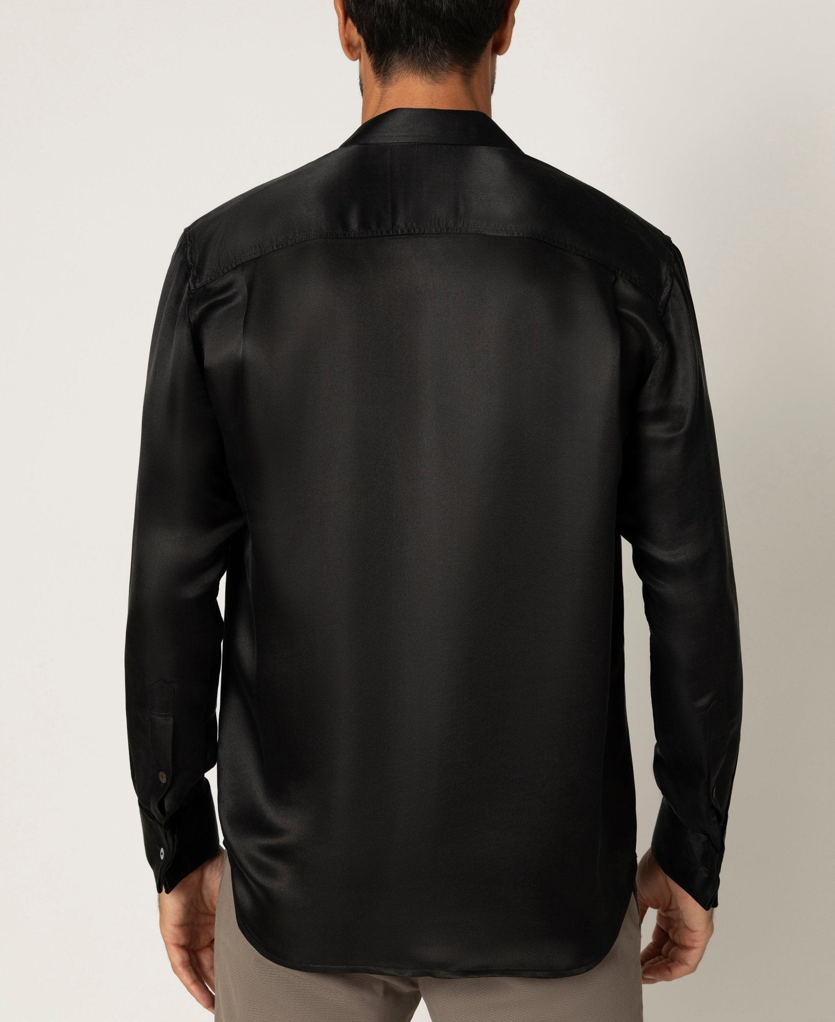 Artisan Silk Shirt, French Cuffs, Washable - Tara Sartoria
