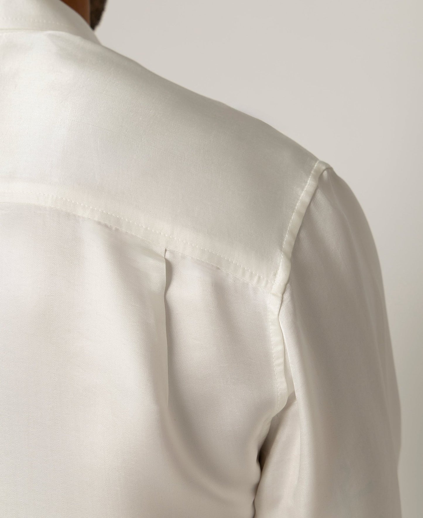 Artisan Silk Shirt, French Cuffs, Washable - Tara Sartoria