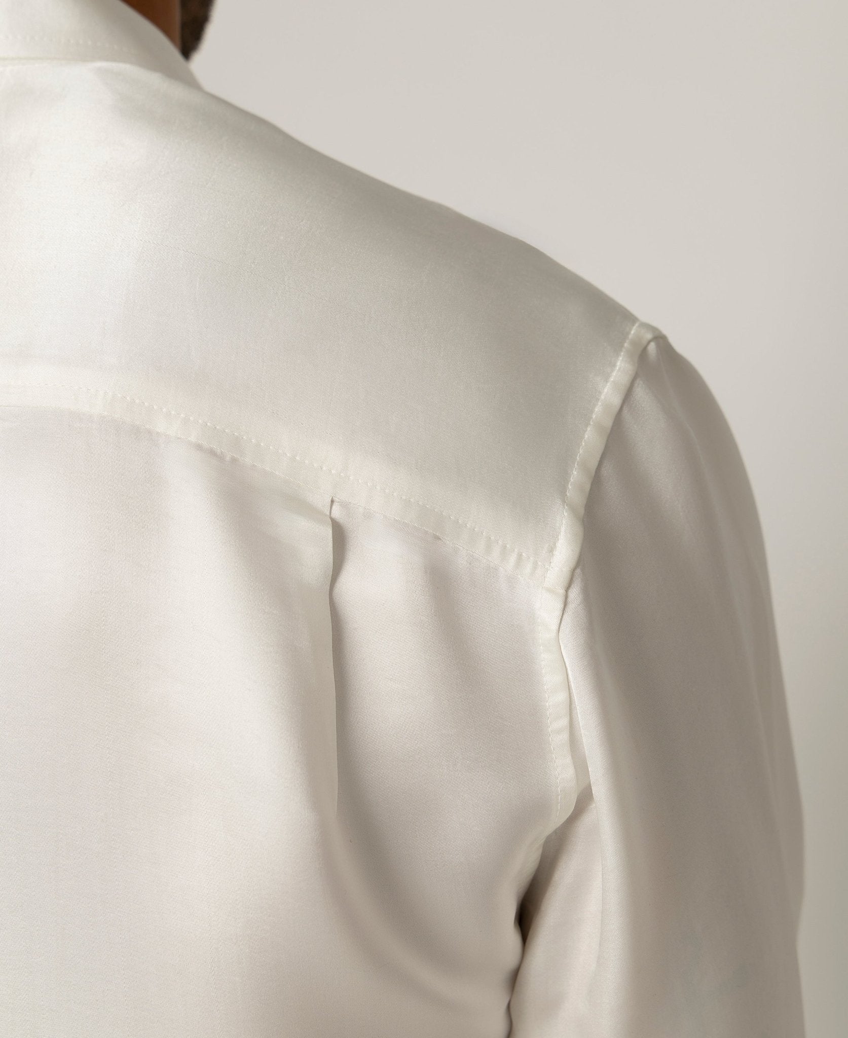 Artisan Silk Shirt, French Cuffs, Washable - Tara Sartoria