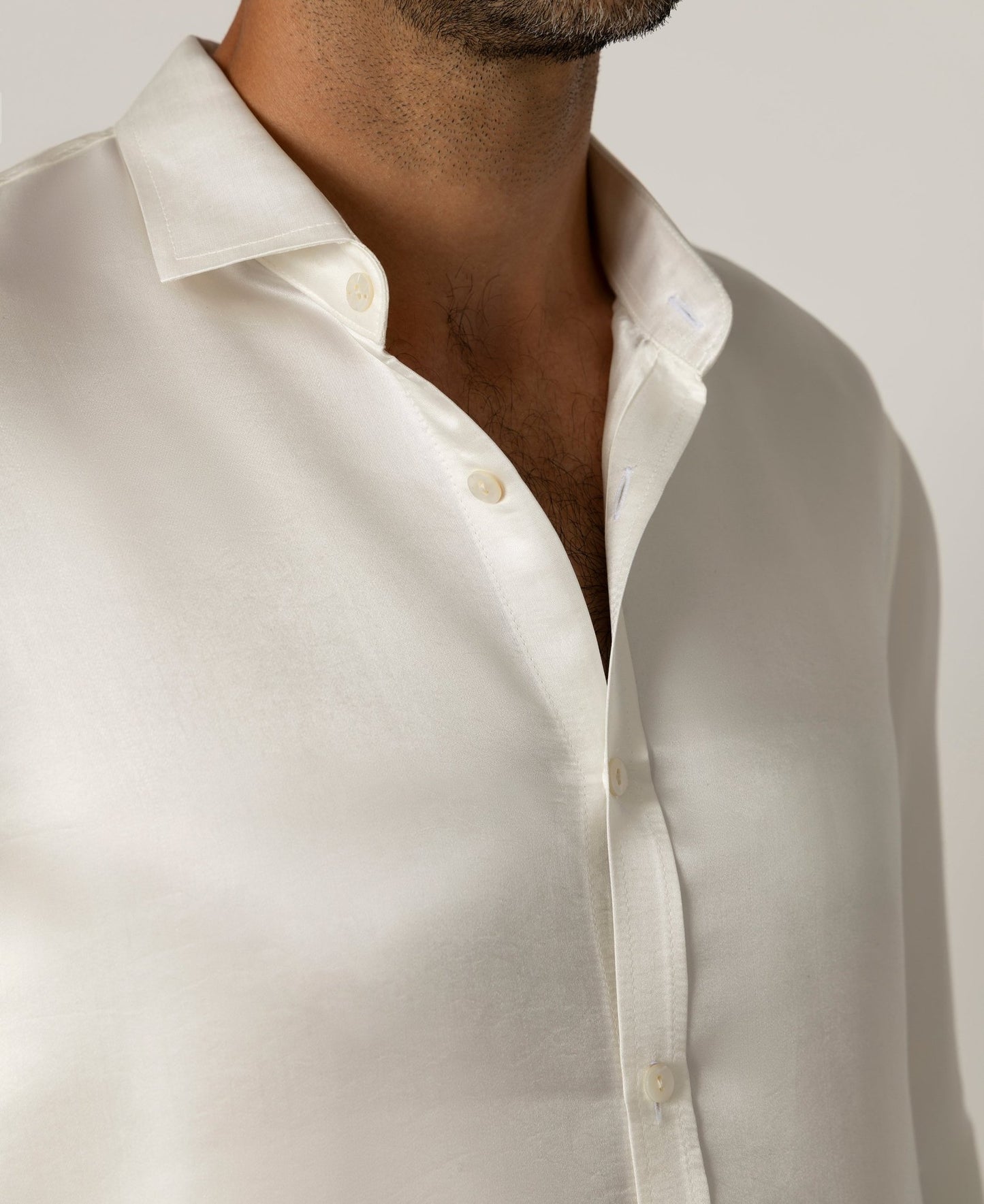 Artisan Silk Shirt, French Cuffs, Washable - Tara Sartoria