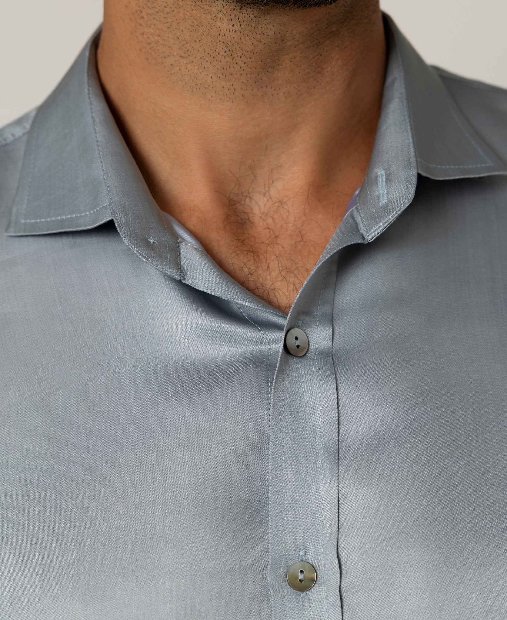 Artisan Silk Shirt, French Cuffs, Washable - Tara Sartoria