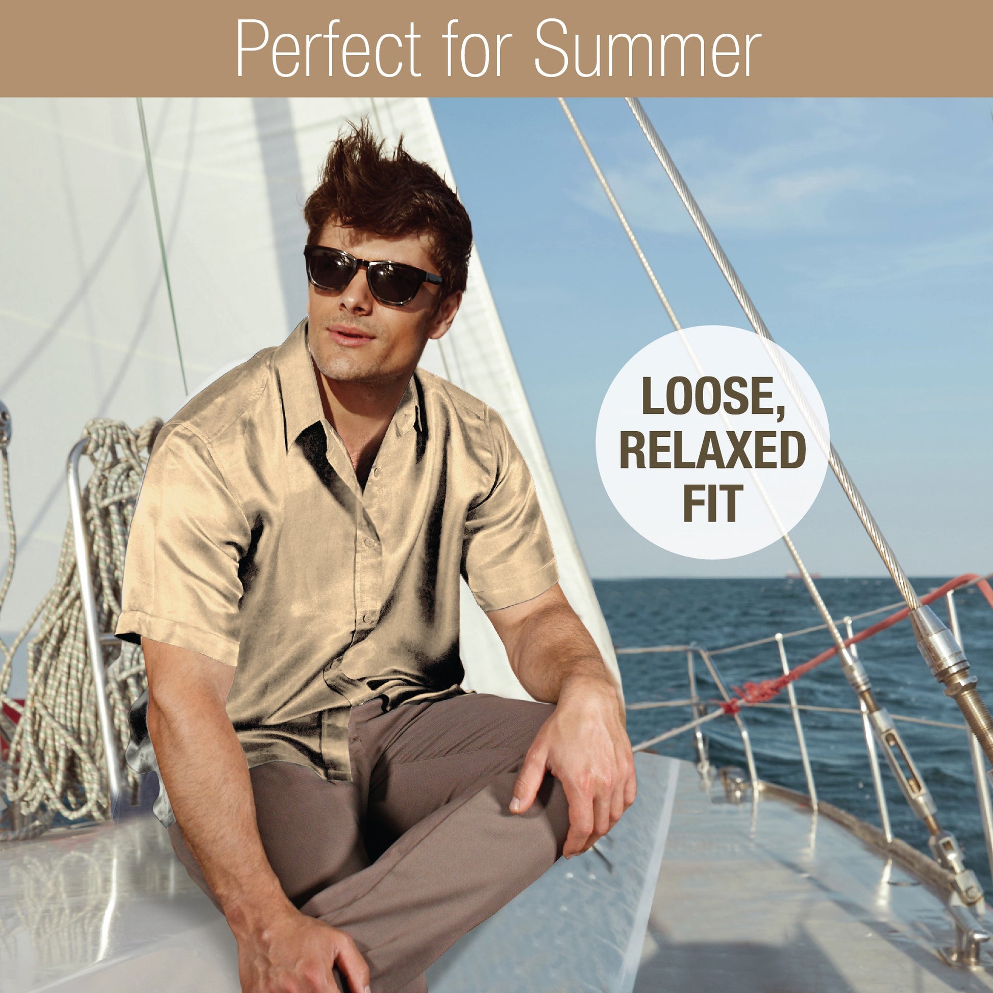 Artisan Silk Shirt Short Sleeves, Washable - Tara Sartoria