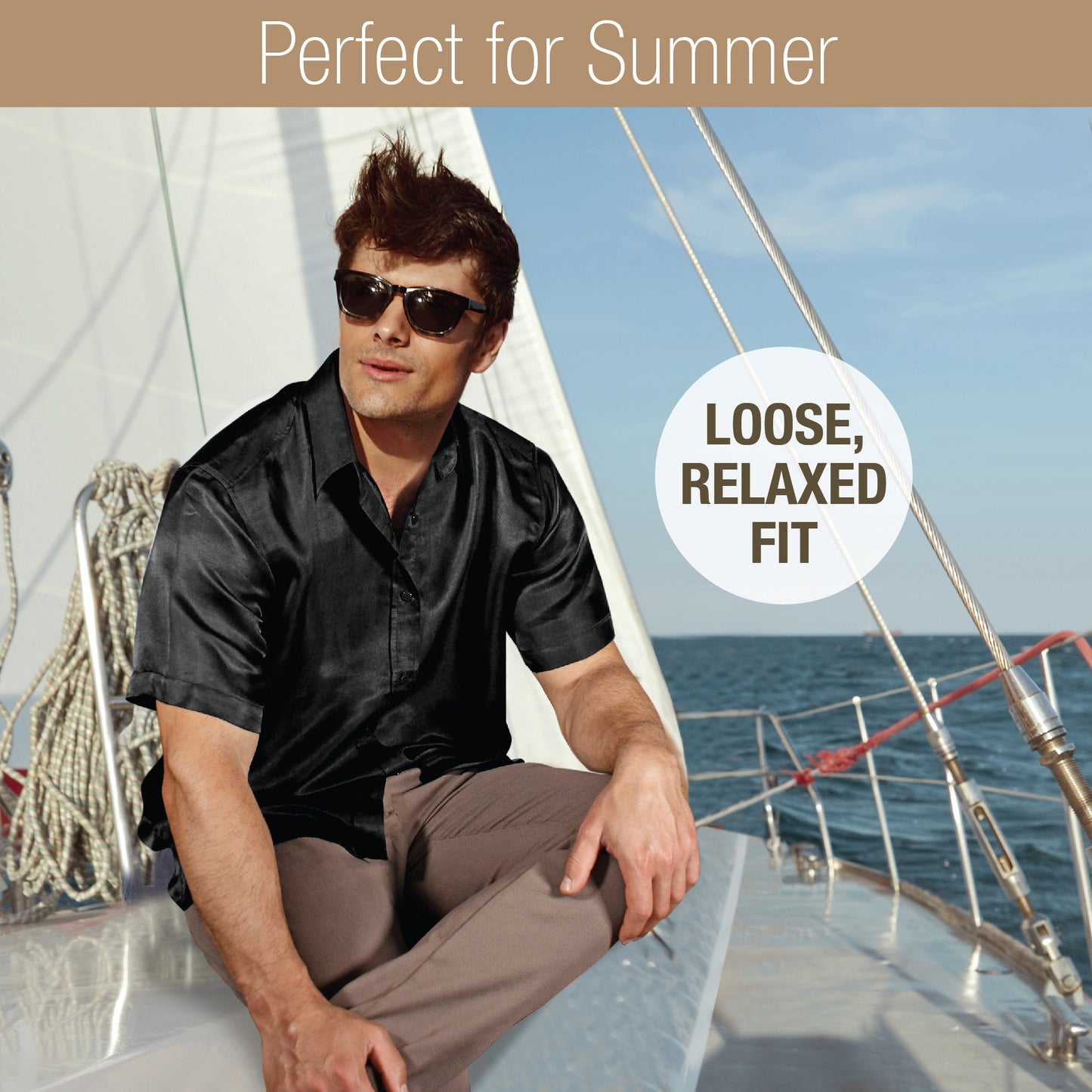 Artisan Silk Shirt Short Sleeves, Washable - Tara Sartoria