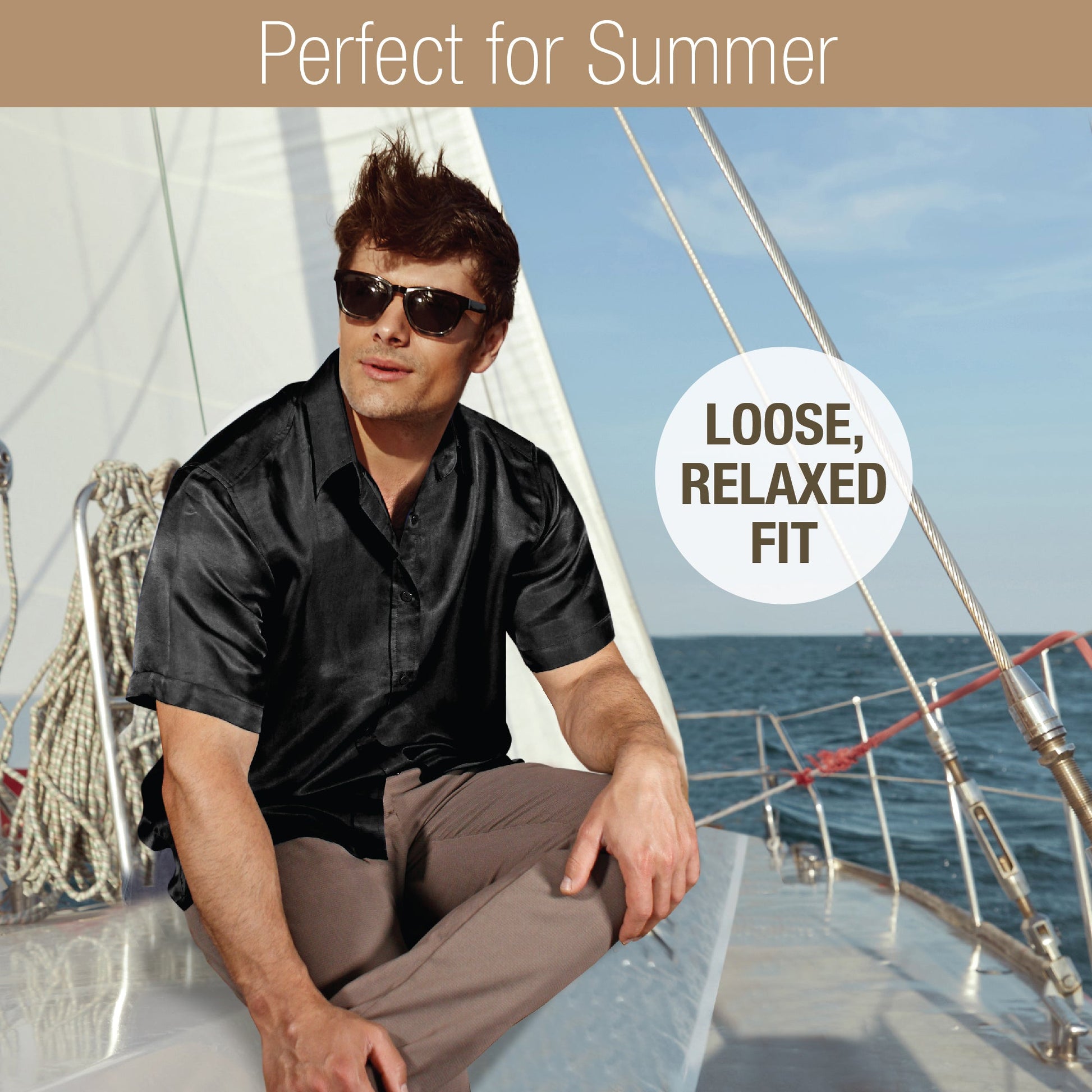 Artisan Silk Shirt Short Sleeves, Washable - Tara Sartoria