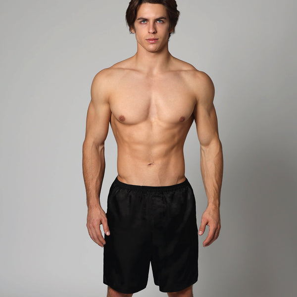 Luxury Artisan Long Boxers for Men, Tagless, Washable Natural Mulberry ...