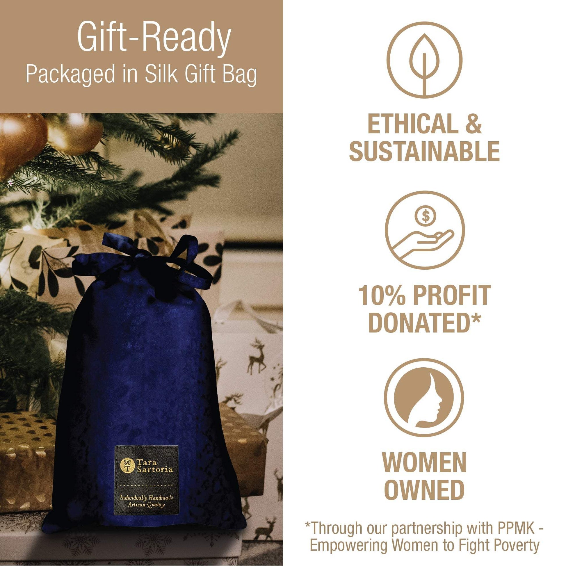 Luxury Artisan Silk Dress For Women Elegant, Wrap Dress Midi Silk & Cotton, Washable Natural Mulberry Silk - Tara Sartoria