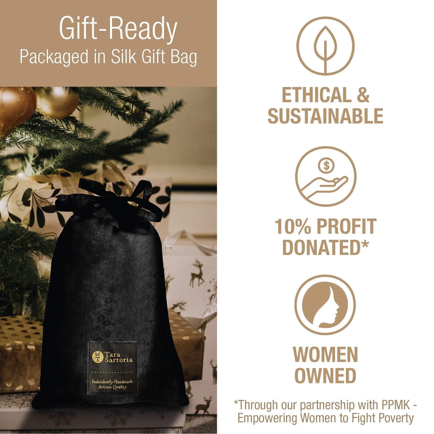 Luxury Artisan Silk Dress For Women Elegant, Wrap Dress Midi Silk & Cotton, Washable Natural Mulberry Silk - Tara Sartoria