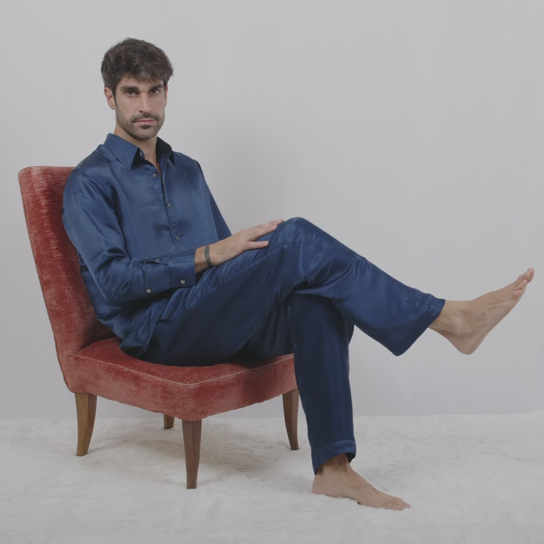 Mens washable silk pajamas outlet