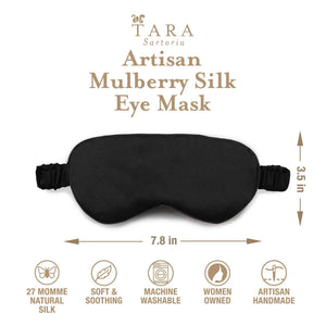 Luxury Silk Sleep Mask in Black