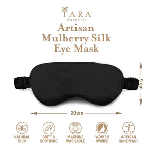 Luxury Silk Sleep Mask in Black