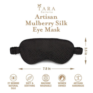 Luxury Silk Sleep Mask in Black