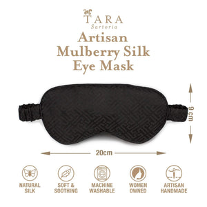 Luxury Silk Sleep Mask in Black