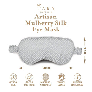 Luxury Silk Sleep Mask in Gray
