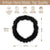 Skinny Silk Scrunchies For Hair, 6 Pieces (Onyx Black)