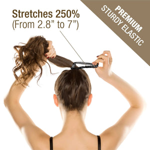 Skinny Silk Scrunchies For Hair, 6 Pieces (Onyx Black, Nude Beige, Vintage Pink)