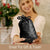 Skinny Silk Scrunchies For Hair, 6 Pieces (Onyx Black)